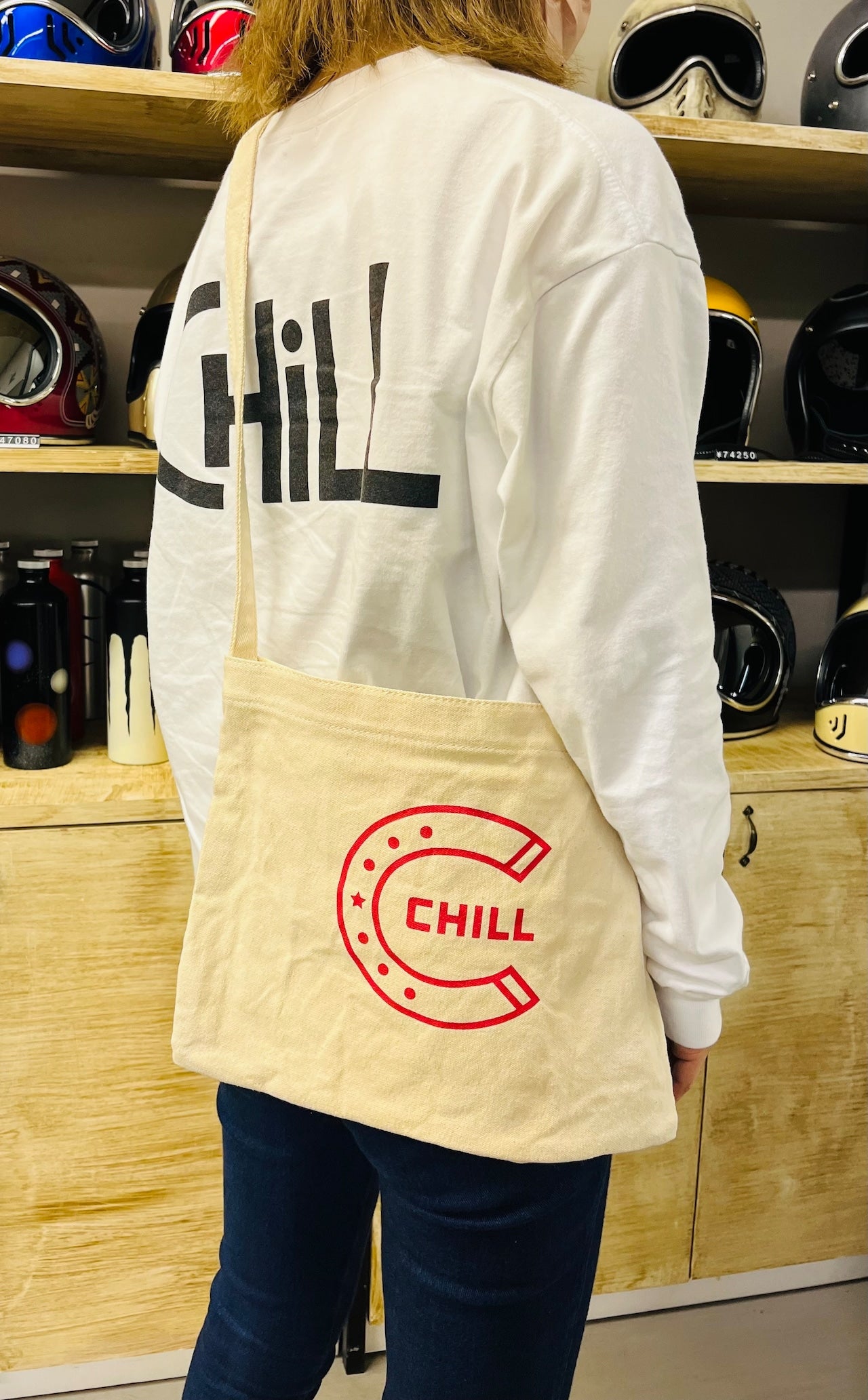 CHILL馬蹄ショルダーバッグ ナチュラル