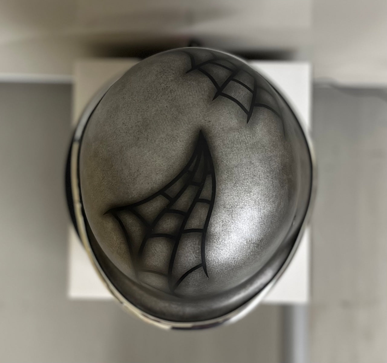 【３ヶ月以内発送】CHILLオリジナル　フリッツヘルメット   Spiderweb　メタルエイジングver