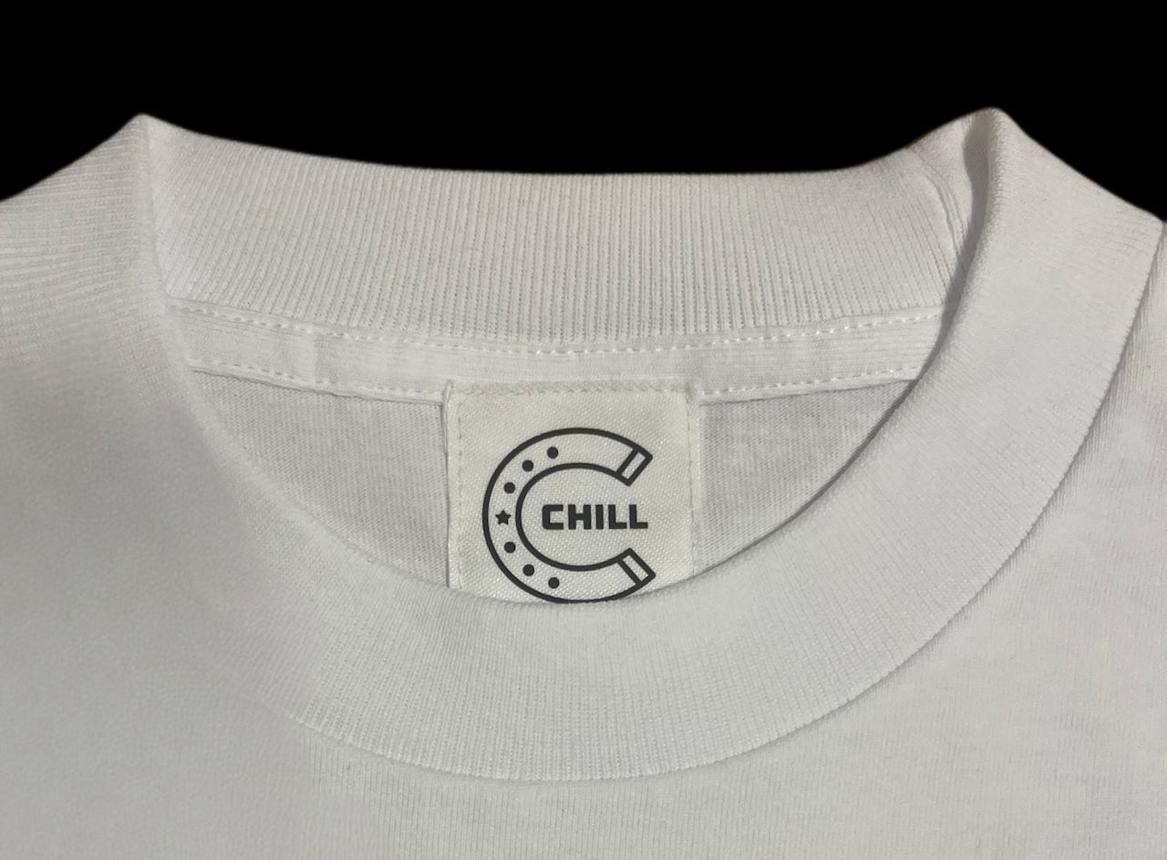 ★SUMMER　SALE★CHILL　7.1oz サイコロTシャツ　ホワイト