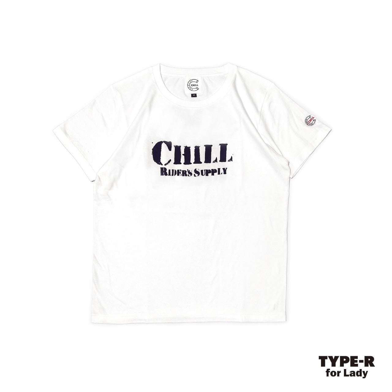 ★SUMMER　SALE★CHILL　RIDER’S SUPPLY Tシャツ  TYPE-R　ホワイト