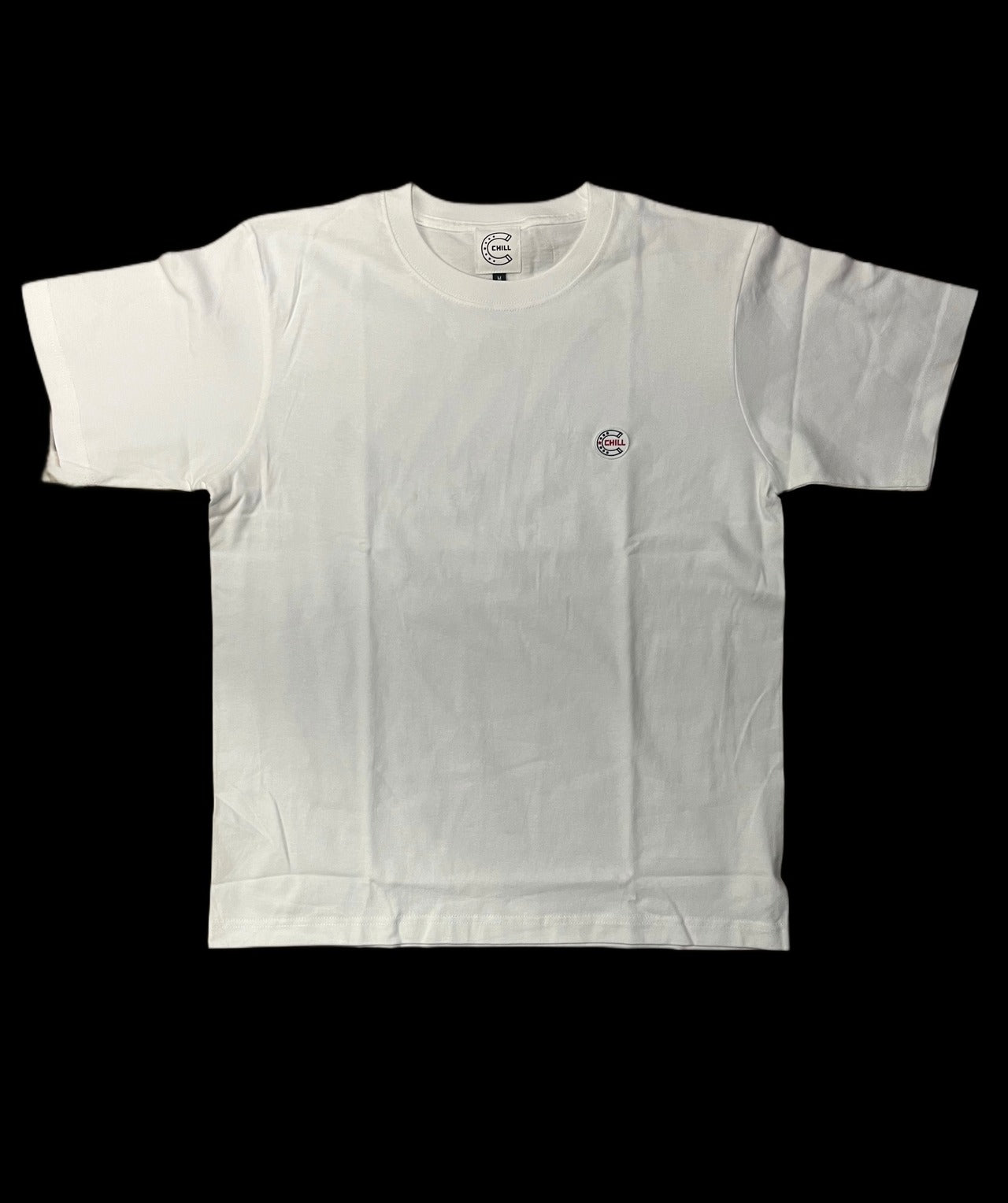 CHILLマウンテンロゴ  6.2ozプレミアムTシャツ  ホワイト