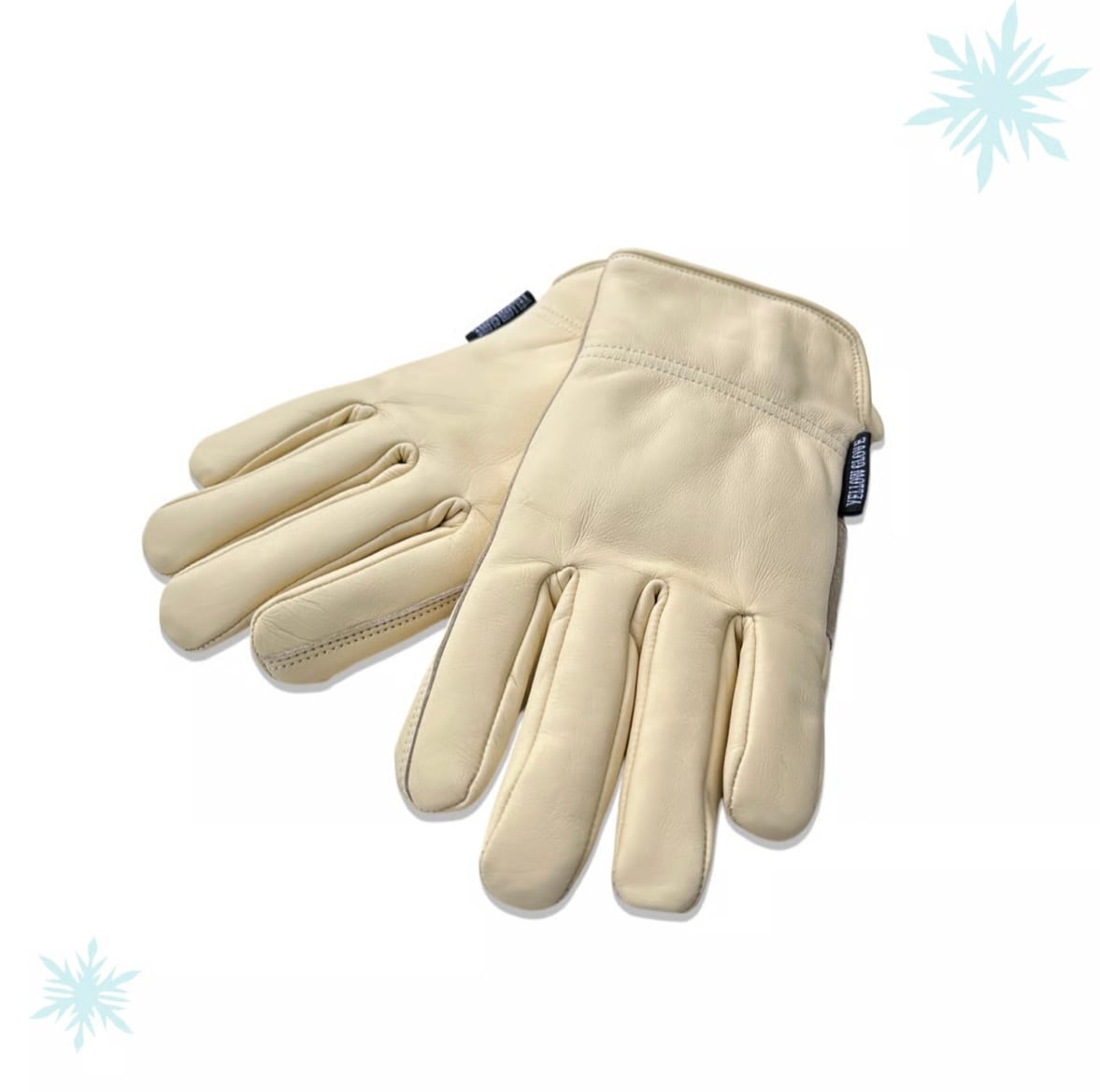 YELLOW GLOVE  WINTER GLOVE / WHITE BEIGE