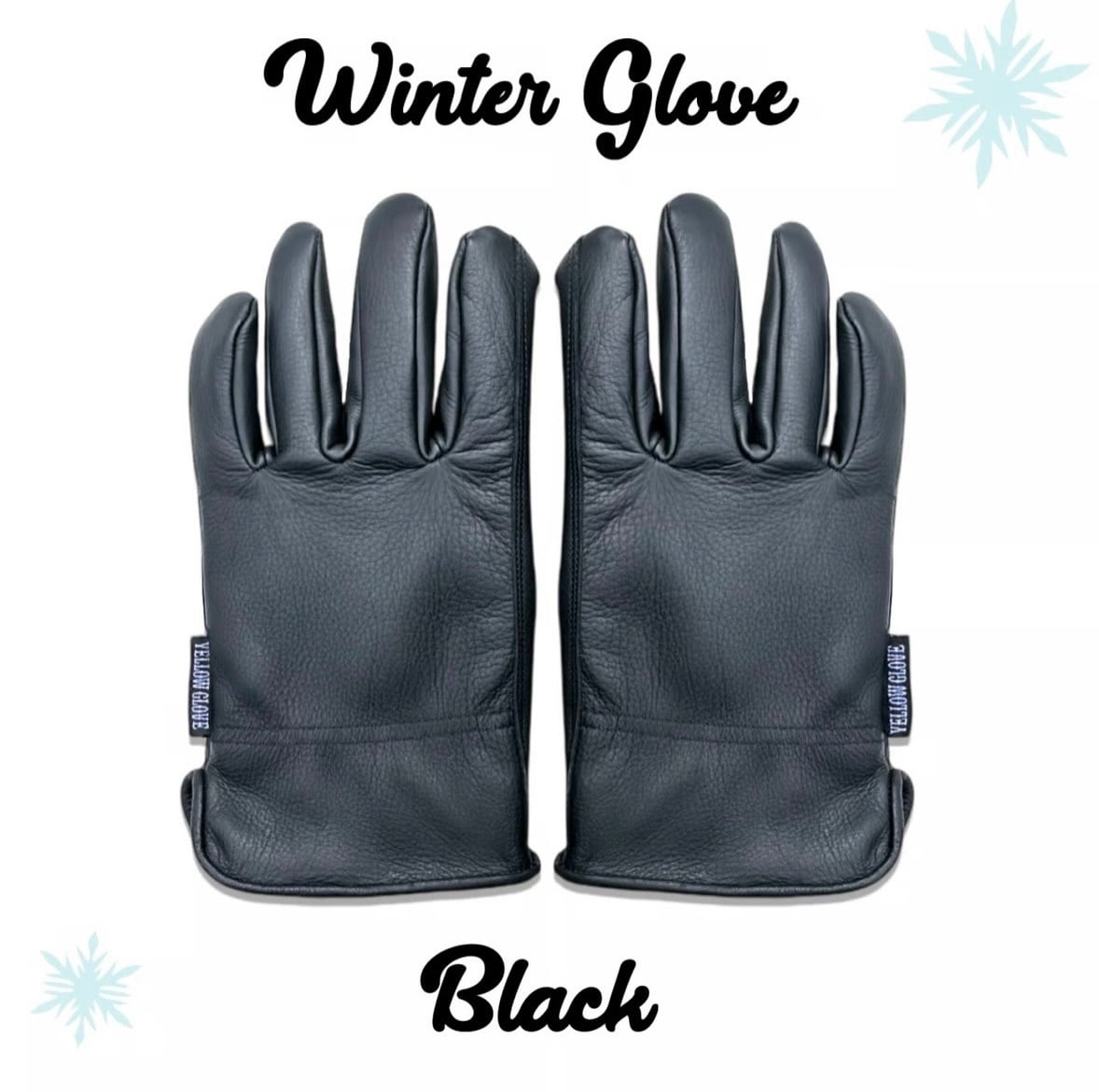 YELLOW GLOVE  WINTER GLOVE /  BLACK