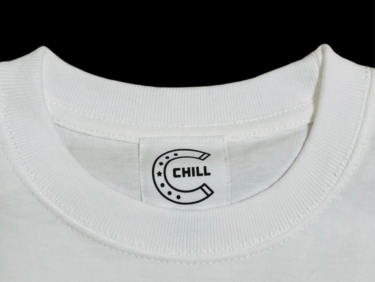 ★SALE★CHILL　プレミアムロングスリープTシャツ（サイコロ）ホワイト