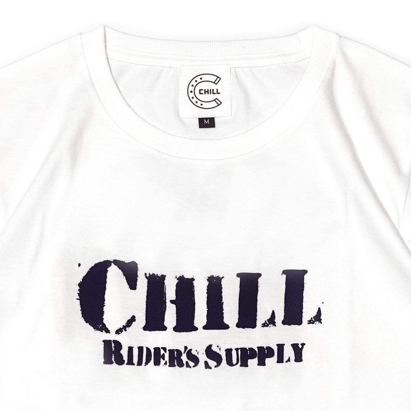★SUMMER　SALE★CHILL　RIDER’S SUPPLY Tシャツ  TYPE-R　ホワイト