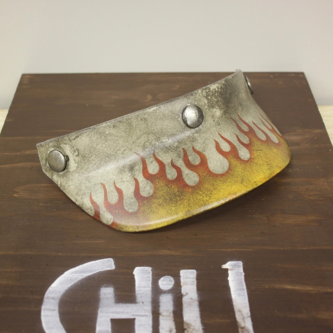 【★予約商品★】納期約2～3ヵ月 CHILL UTILITY VISOR　ホワイト　オリジナルペイントエイジング加工Ver.