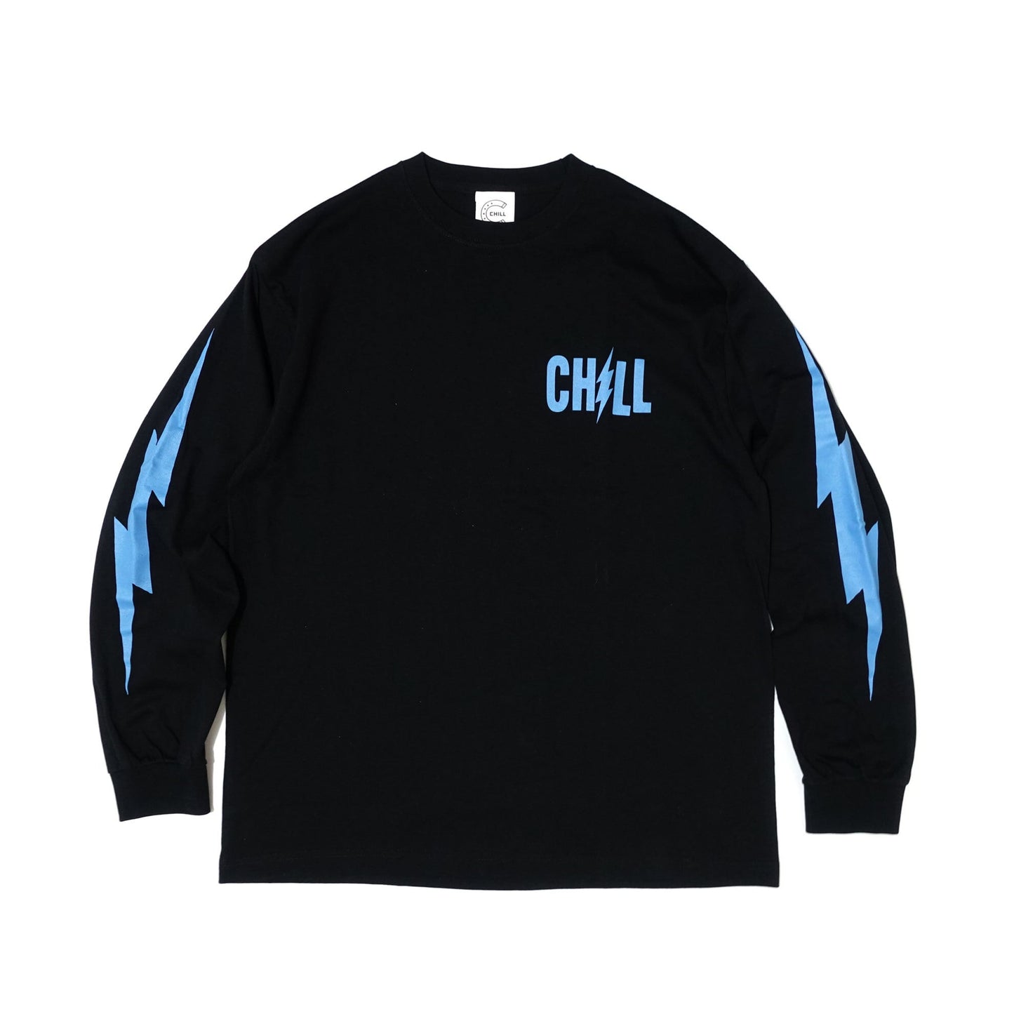 ★SALE★CHILL　CRAZY ABOUT MOTOR CYCLE ロングスリーブTシャツ　ブラック