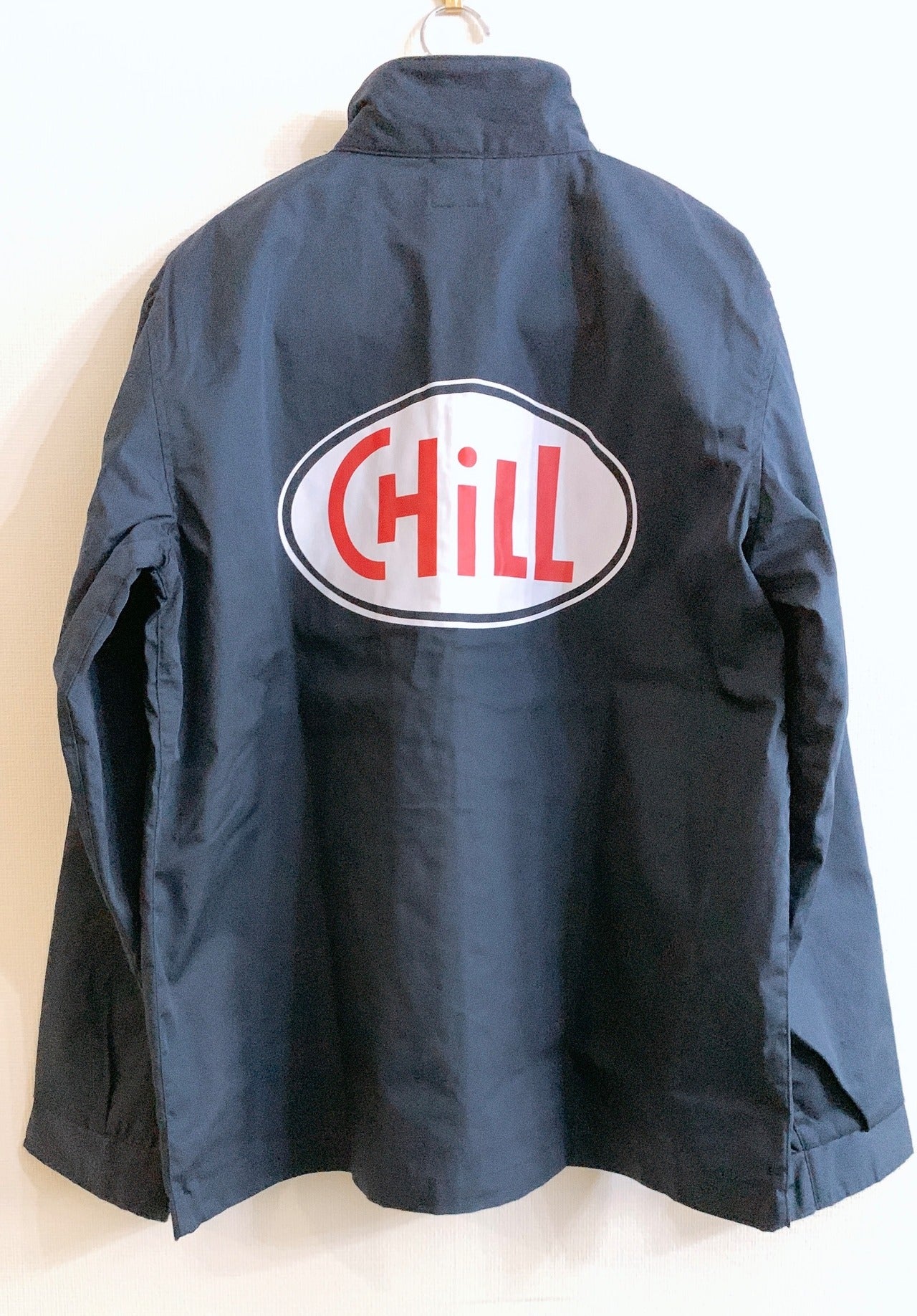 CHILL ワッペンロゴ　ツーリングジャケット　ネイビー