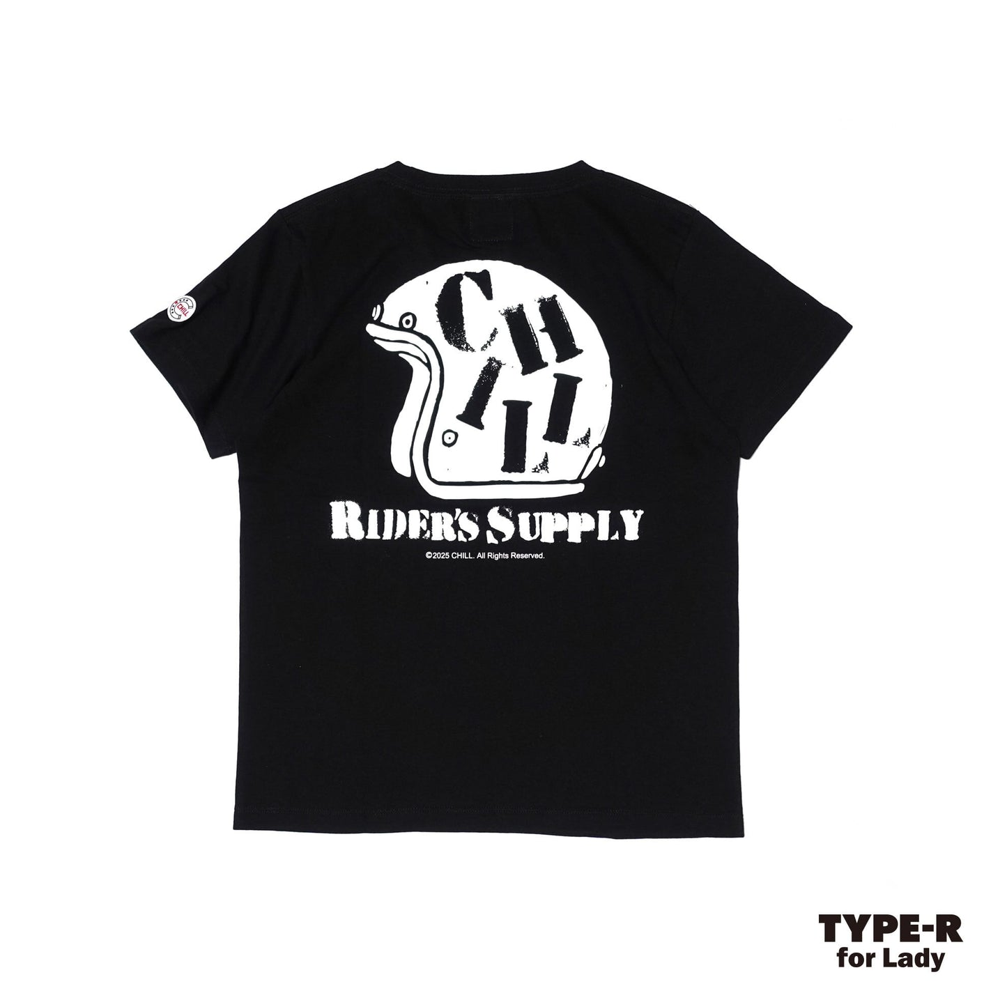 ★SUMMER　SALE★CHILL　RIDER’S SUPPLY Tシャツ  TYPE-R　ブラック