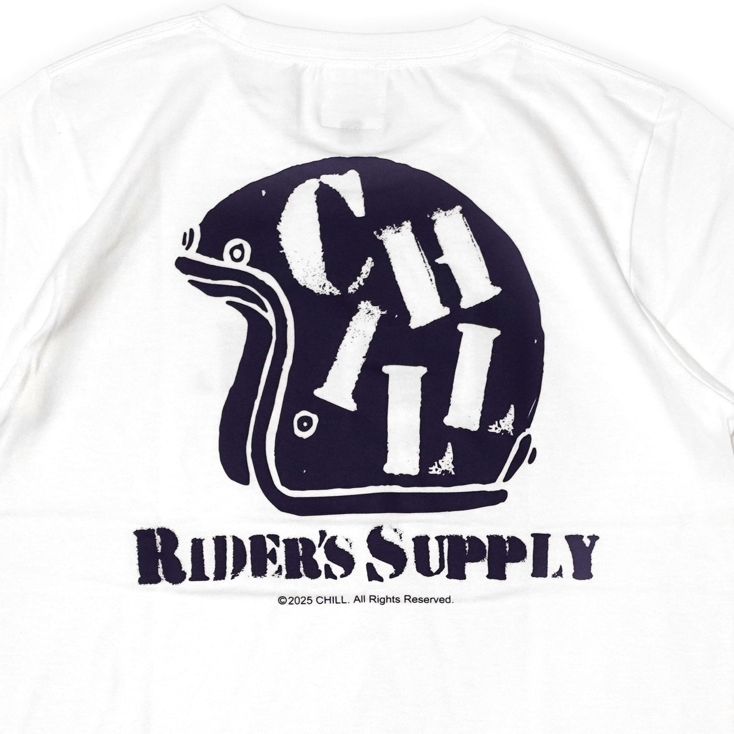 ★SUMMER　SALE★CHILL　RIDER’S SUPPLY Tシャツ  TYPE-R　ホワイト