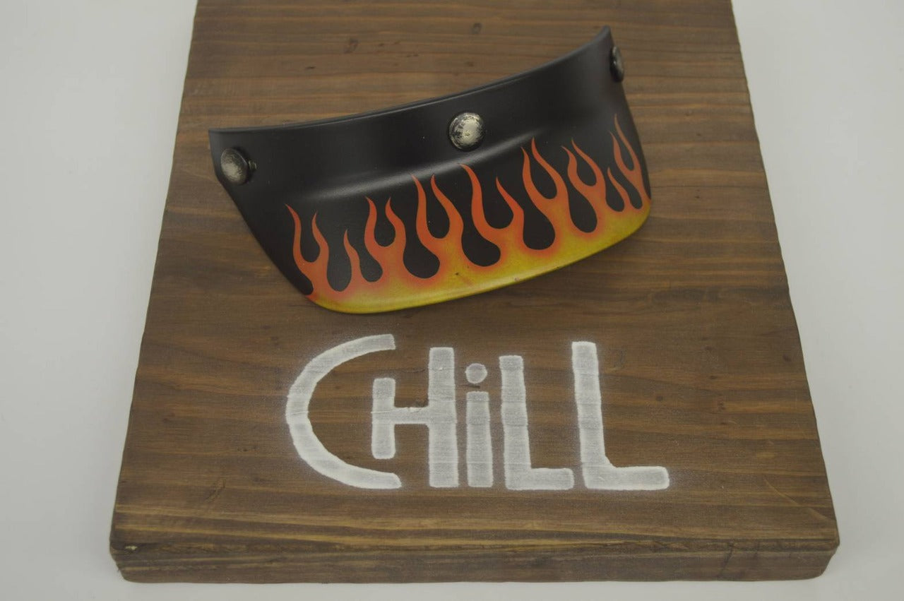 【★予約商品★】納期約2～3ヵ月 CHILL UTILITY VISOR　ブラック　オリジナルペイントエイジング加工Ver.