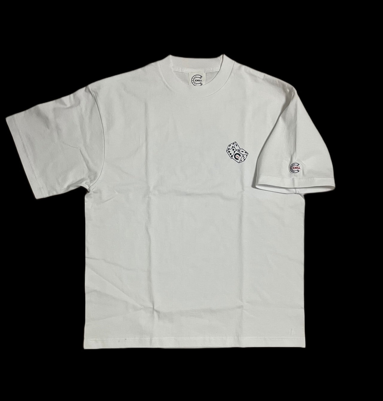 ★SUMMER　SALE★CHILL　7.1oz サイコロTシャツ　ホワイト