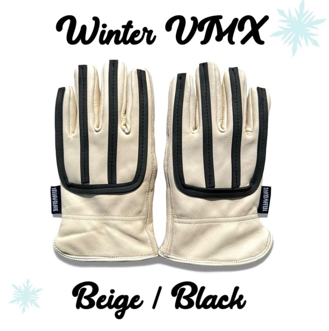 YELLOW GLOVE - WINTER VMX  -  Beige/Black