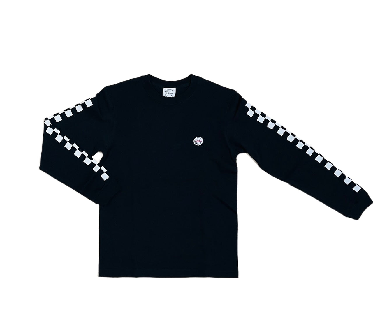 ★SALE★CHILL　プレミアムロングスリープTシャツ（サイコロ）ブラック