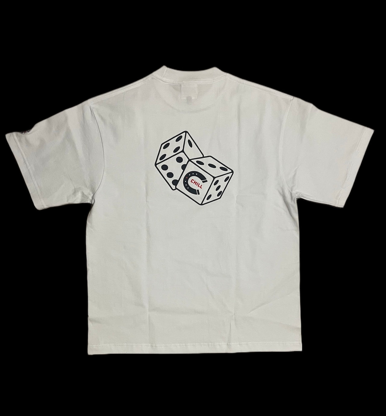 ★SUMMER　SALE★CHILL　7.1oz サイコロTシャツ　ホワイト