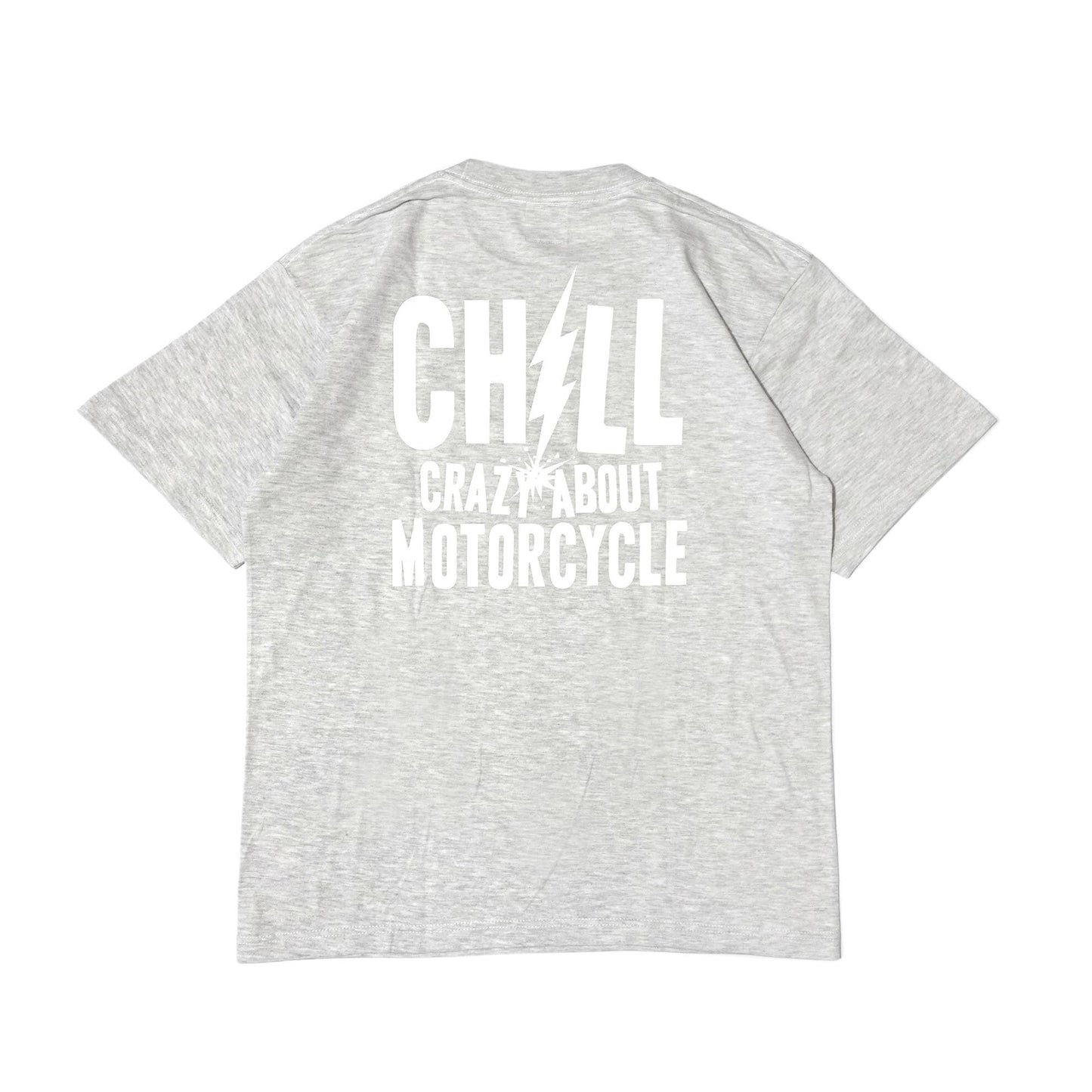 ★SUMMER　SALE★CRAZY ABOUT MOTOR CYCLE Tシャツ 　グレー