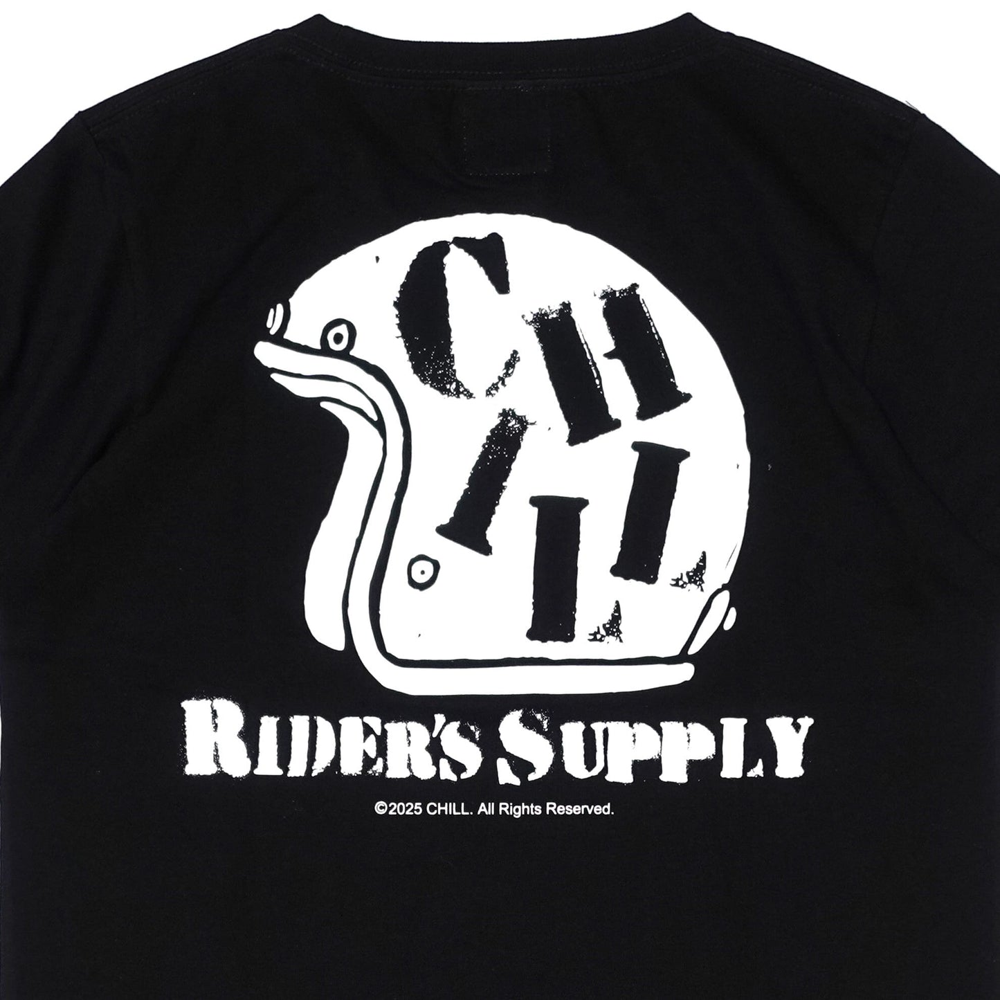 ★SUMMER　SALE★CHILL　RIDER’S SUPPLY Tシャツ  TYPE-R　ブラック