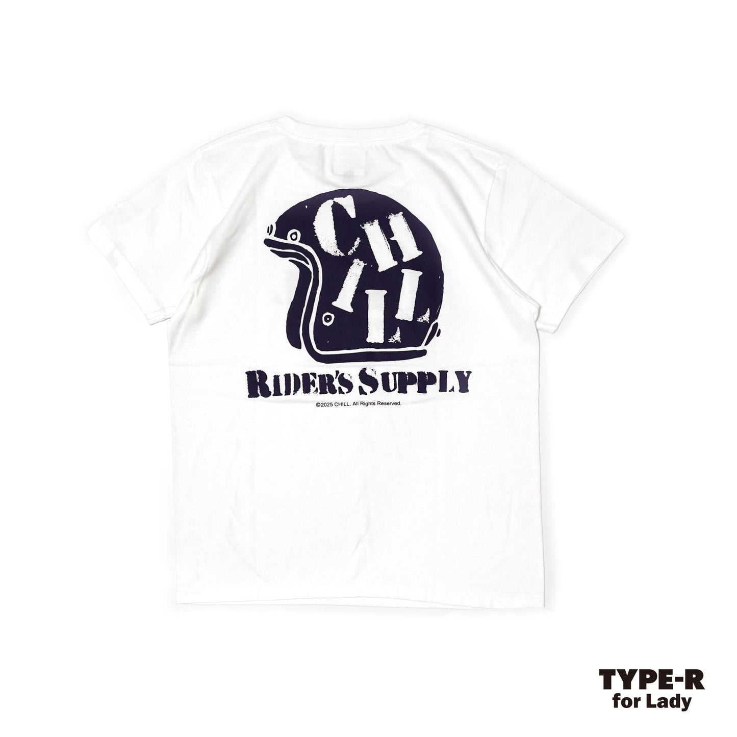 ★SUMMER　SALE★CHILL　RIDER’S SUPPLY Tシャツ  TYPE-R　ホワイト